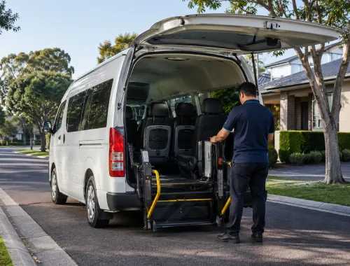 Maxi taxi bookings in Monash for wheelchair passengers, carers, families and small groups.