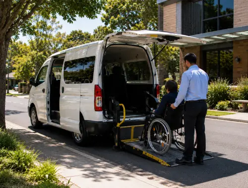 Taxi service in Hughesdale for wheelchair accessible travel and planned local transport.