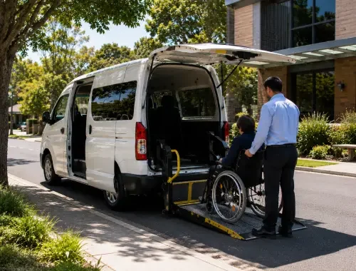 Taxi service in Hughesdale for wheelchair accessible travel and planned local transport.