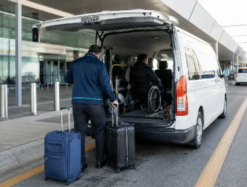 Wheelchair airport transfers from Monash for passengers, carers and support companions.